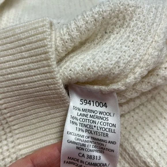 Kersh Cream Waffle Knit Crewneck Sweater - Size XXL
Wool cotton blend normcore - Picture 3 of 5